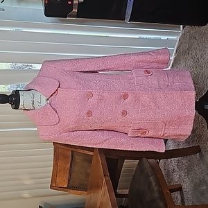 Arden B Luxe pink Boucle jacket size Large